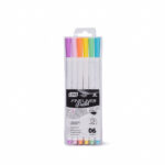 Estojo Fineliner Pastel 0.4mm 6 Cores Lyke