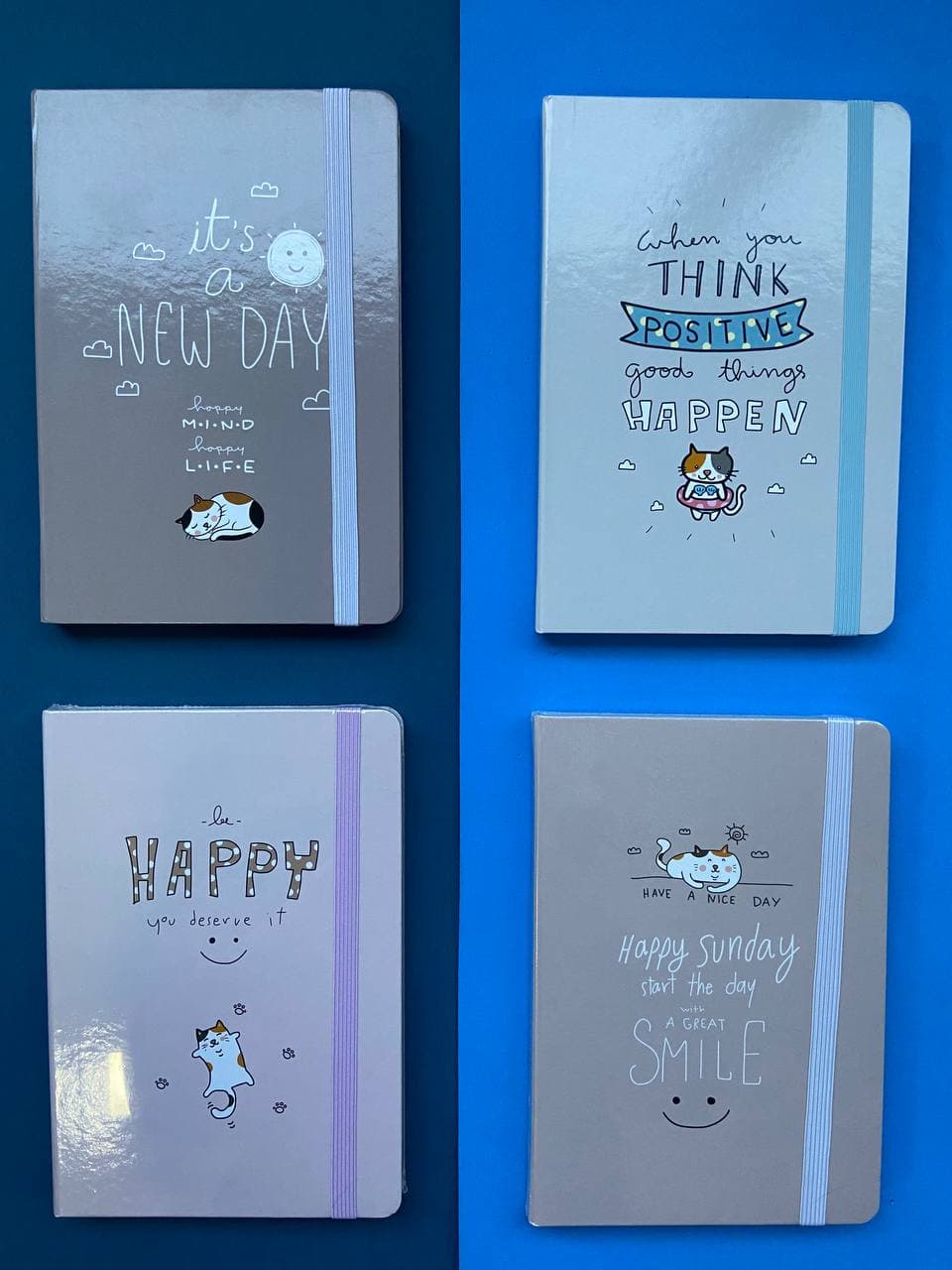 Caderneta Gatinho A5 Capa Dura Pautada 80 folhas Importados - Imagem 1