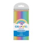 Lápis de Cor Criatic Pastel com 12 Cores CiS