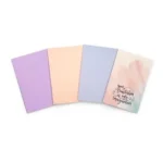Caderneta Pastel Grampeada Pautada 120x180mm c/ 4 und BRW