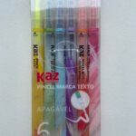 Marca-Texto 6 cores Apagável KAZ VENC DEZ/2025