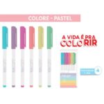 Caneta Ponta Diamante Colore Pastel Newpen