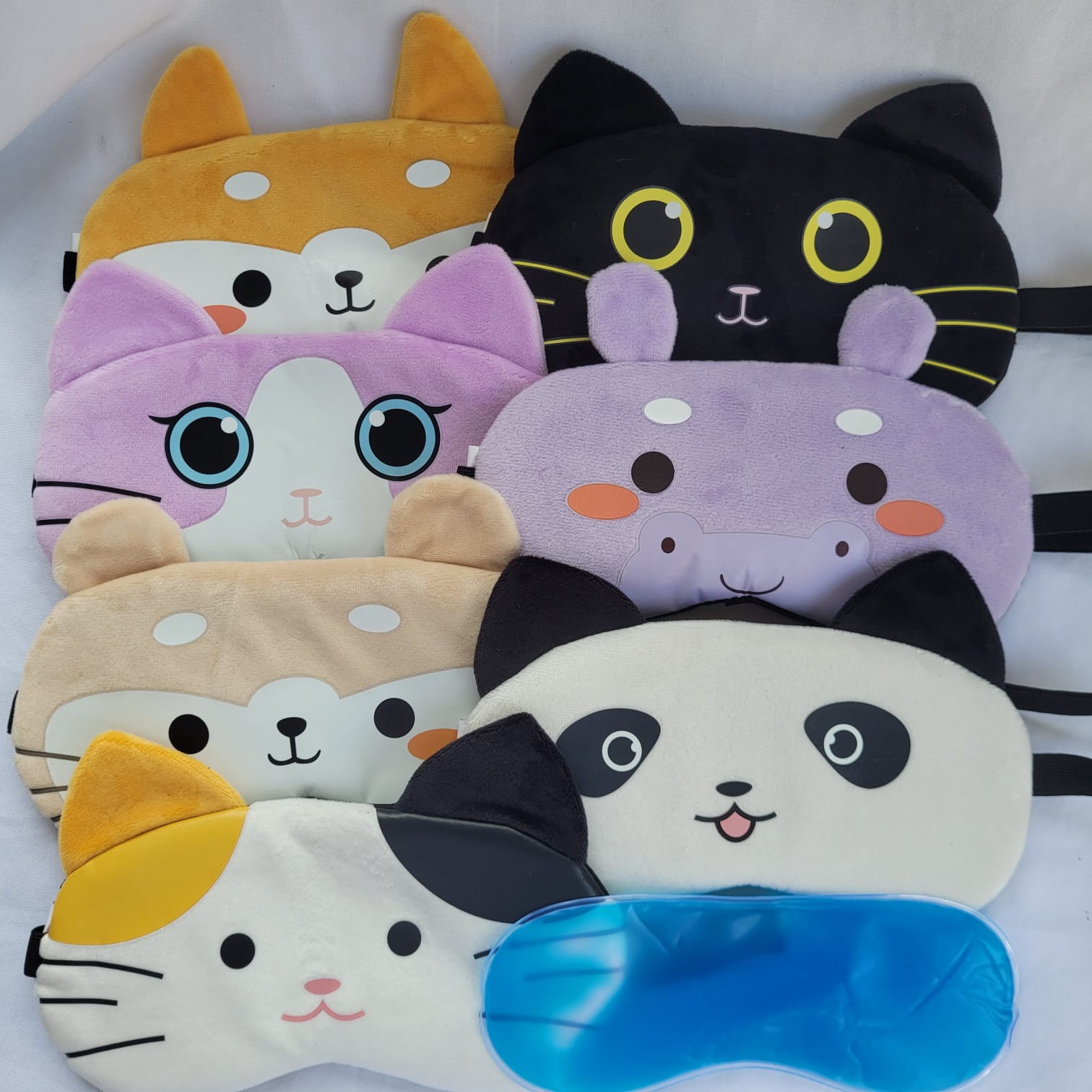 Máscara para Dormir Bichinhos - Kit com 2 unidades - Imagem 1