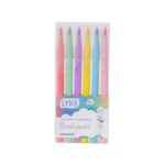 Estojo Brush Pen Tom Pastel c/ 6und Lyke