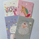 Caderneta Brochura Capa Flexível Animais Fantasia A5