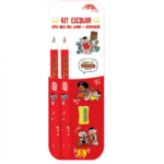 Blister Lápis Jumbo Turma da Mônica Arco-Íris Rainbow c/ 2und Lyke