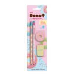 Kit Lápis Donut 2 Lápis Hb/Apontador/Borracha LeoeLeo Leonora