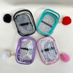 Estojo Estamparia Cristal Jumbo com Aba e Pompom Fizz