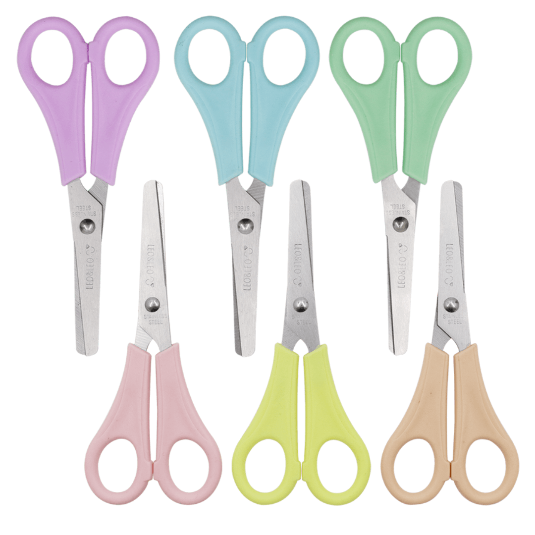 Tesoura Escolar Plus Pastel Trend LeoeLeo Leonora - Imagem 1