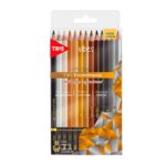 Lápis De Cor Vibes Escandinavos 12 Cores + 1 Lápis 6B Tris