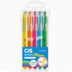 Estojo Marca-Texto Lumini Flex Neon c/5 CiS