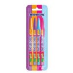 Blister Caneta Esferográfica Jet Lux Mentos c/4 und Compactor