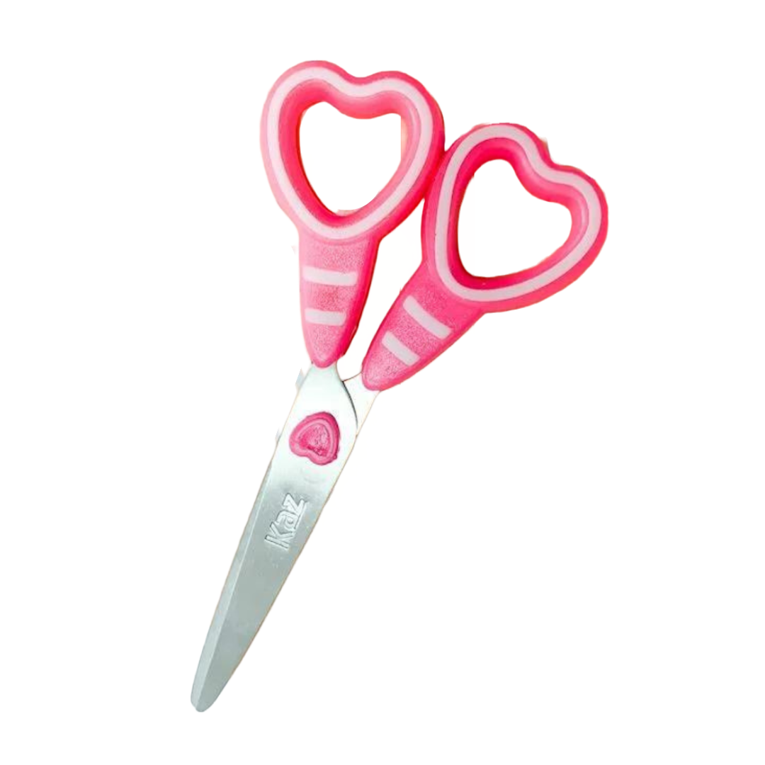 tesoura_escolar_13_cm_kaz_coracao_85_1_523494213182a982d7db3c1fa9fd7038.png Tesoura Coração KAZ - Imagem 1