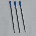 Refil para Caneta Esferográfica Tinta Azul 11.5cm - Kit com 3 unidades