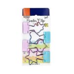 Clips Binder Rainbow: unicornio, estrela, nuvem e coração BRW