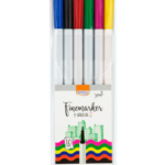 Blister Canetinha Hidrográfica Fine Marker 1.0Mm Cores Básicas C/ 6Un BRW