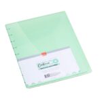 Kit de Divisórias + Subcapas Verde Pastel para Caderno de Disco BRW