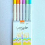 Blister Canetinha Hidrográfica Fine Marker 1.0Mm Cores Pasteis C/ 6Un BRW