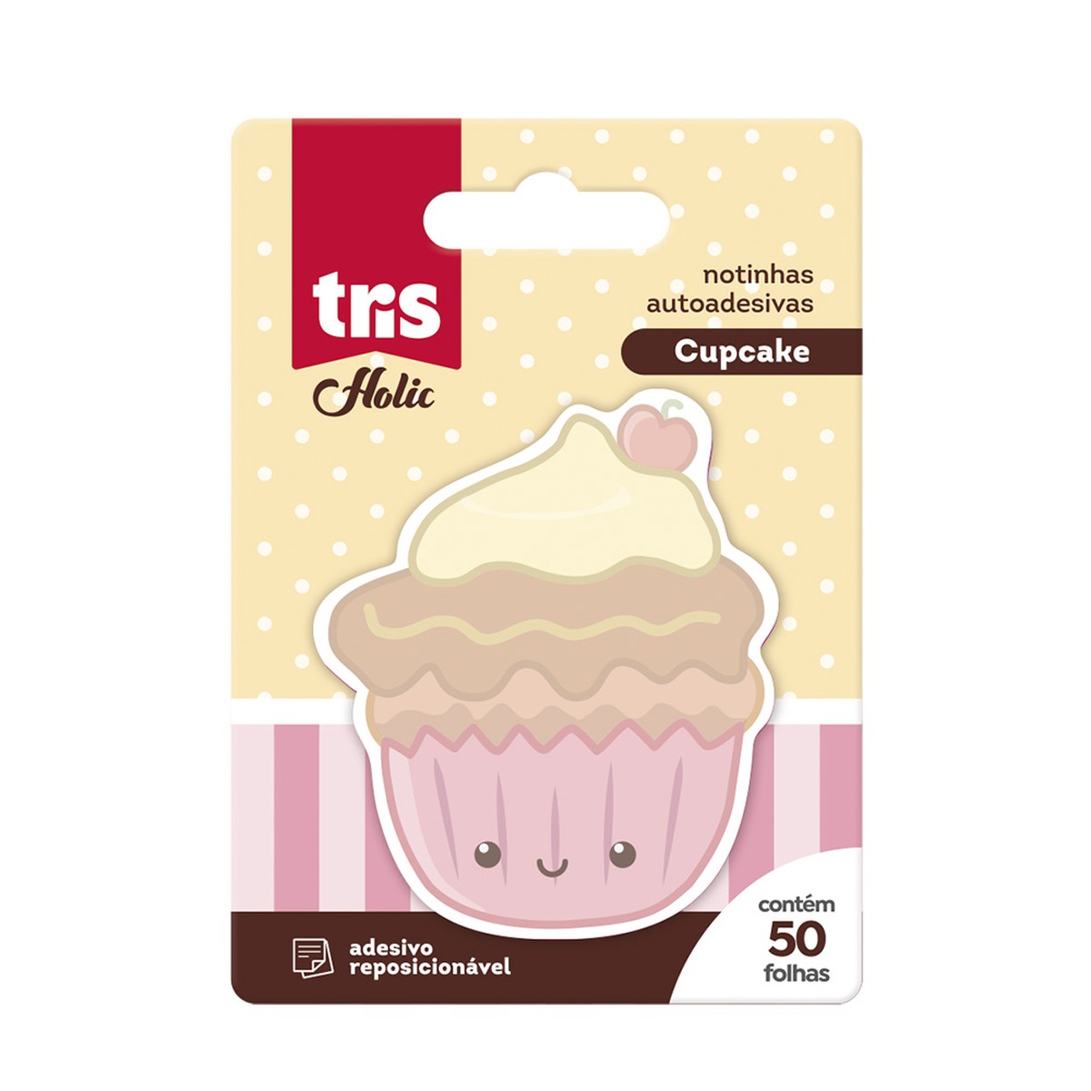 Bloco Adesivo Holic Cupcake c/50 folhas Tris - Imagem 1