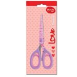 Tesoura Office Love Heart Lilás moLin