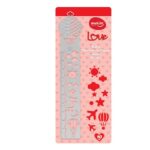 Régua Stencil Metálico Balão moLin