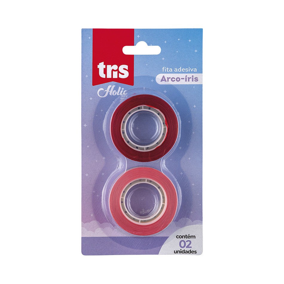 9_6_2_236_900661_tape_arcoiris_blister2un20copiar.jpg Fita Adesiva Arco-Íris Holic Dreamy Neon e Pastel Tris - Imagem 2