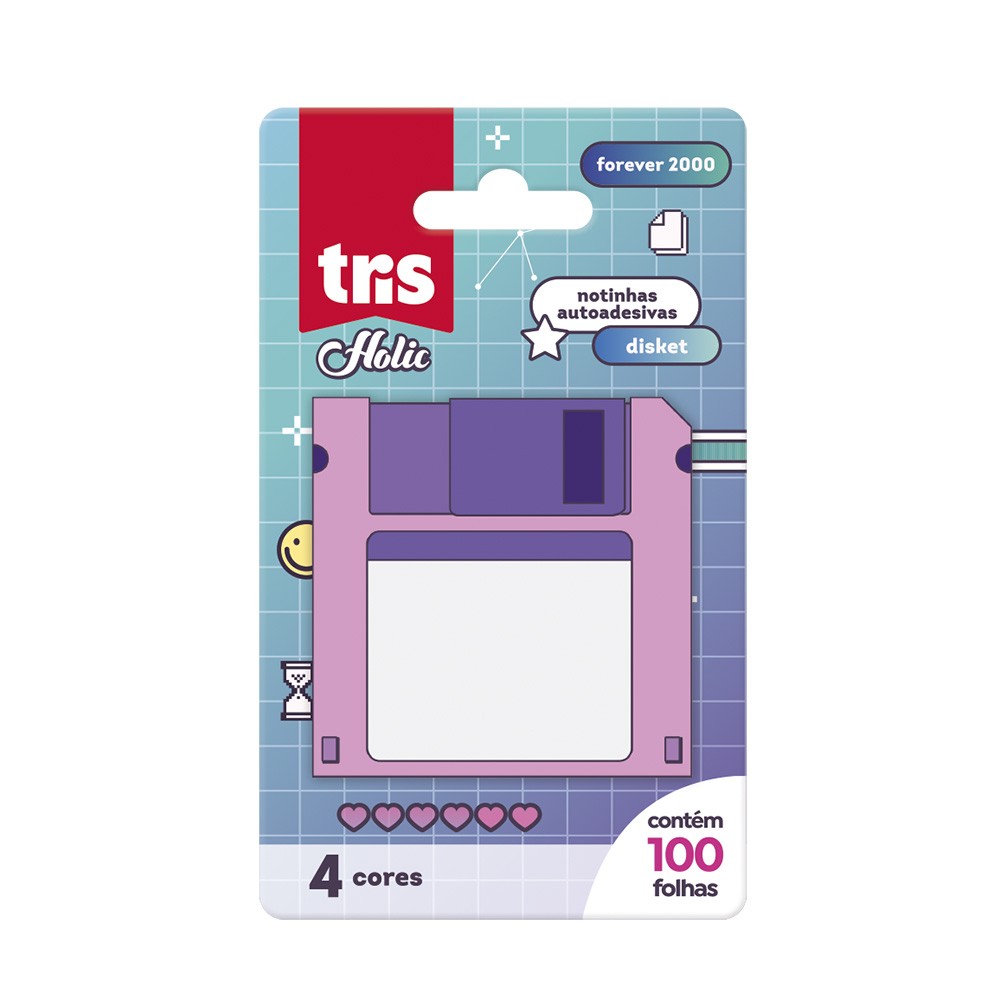 Bloco Adesivo Disket Holic Forever 2000 Tris - Imagem 1