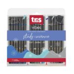 Estojo Caneta Superfina Vibes Study Inverno 18 Cores Tris