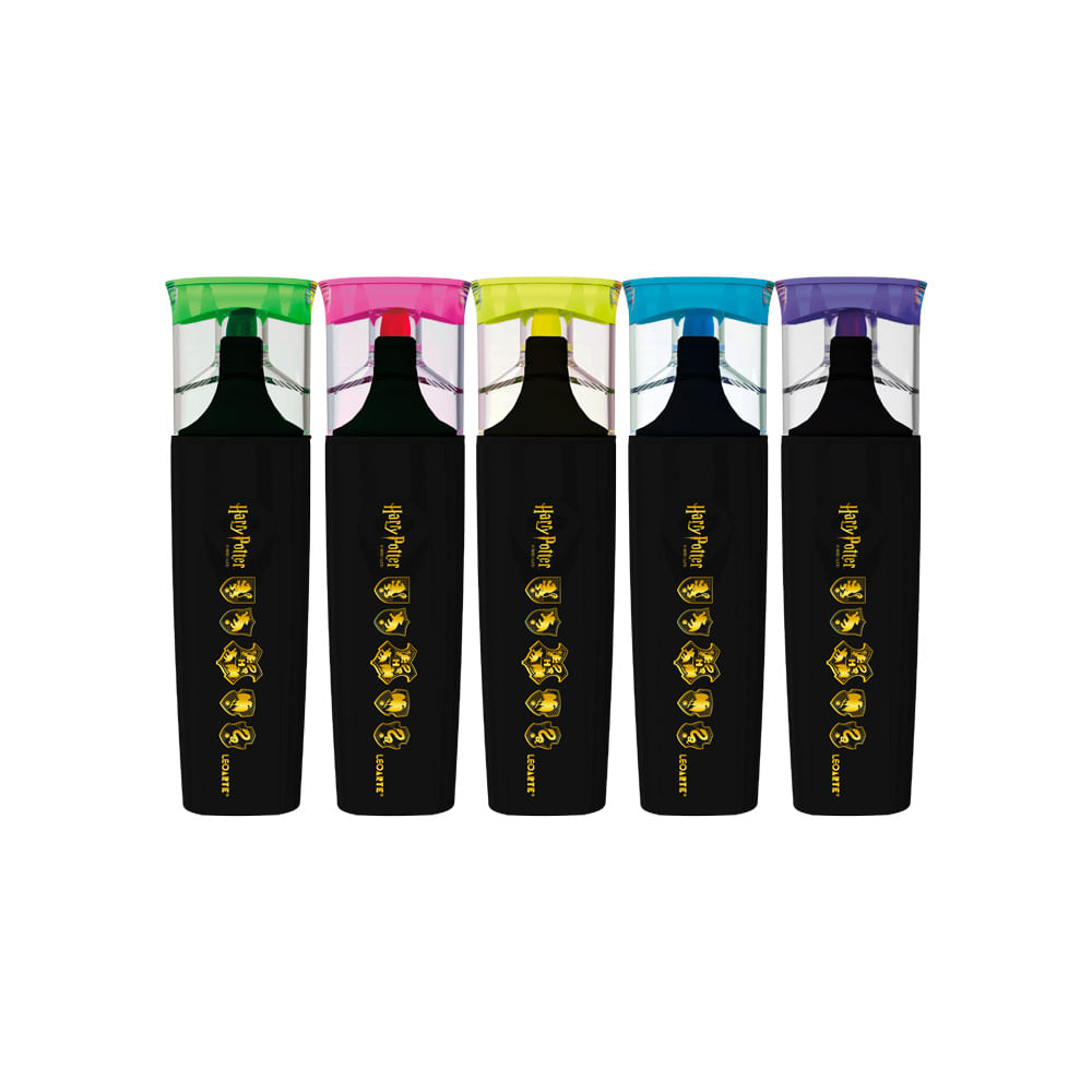 Estojo Marca-Texto Harry Potter 5 cores LeoArte Leonora - Imagem 2