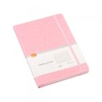 Caderneta Brochura Rosa Pastel Capa Dura Sem Pauta A5 BRW