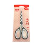 Tesoura Office Love Black And White Quadriculada moLin