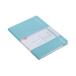 Caderneta Brochura Azul Pastel Capa Dura Pautada A5 BRW