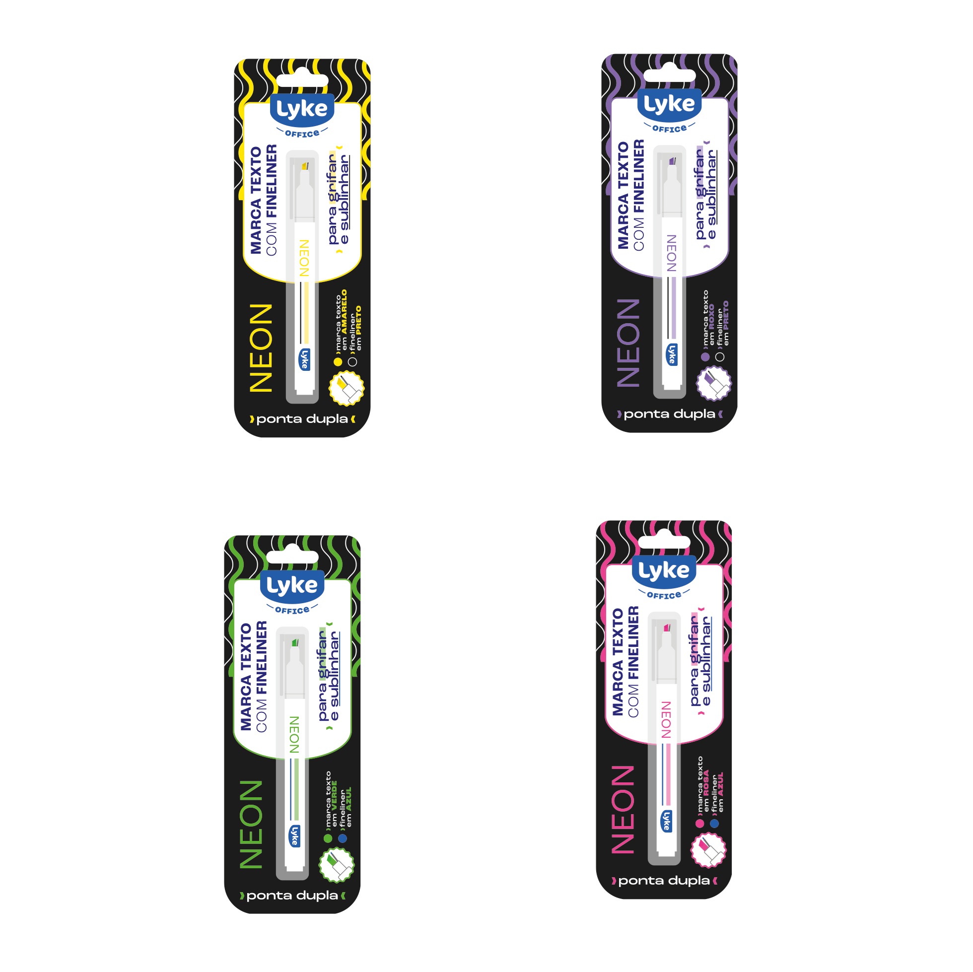 Marca-Texto-com-Fine-Line-Blister-Lyke-2.jpg Blister Duo Marca-Texto e Fineliner Lyke - Imagem 1