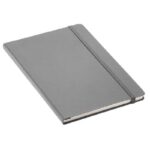 Caderneta Brochura Cinza Capa Dura Pautada A5 BRW