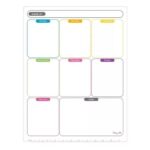 Lousa Magnética Planner Semanal Uniso Importados