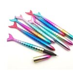 Caneta Fofa Sereia Holográfica Importados