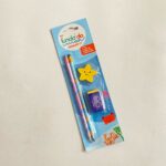 Kit Lápis Fundo Do Mar Estrela 2 Lápis HB/Apontador/Borracha LeoeLeo Leonora