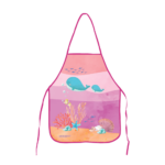 Avental Infantil Fundo Do Mar Rosa LeoeLeo Leonora