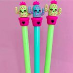 Caneta Fofa Cacto Pink Importados