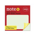 Bloco Adesivo Eco Verde Pastel 76mmx76mm 100 Fls molin