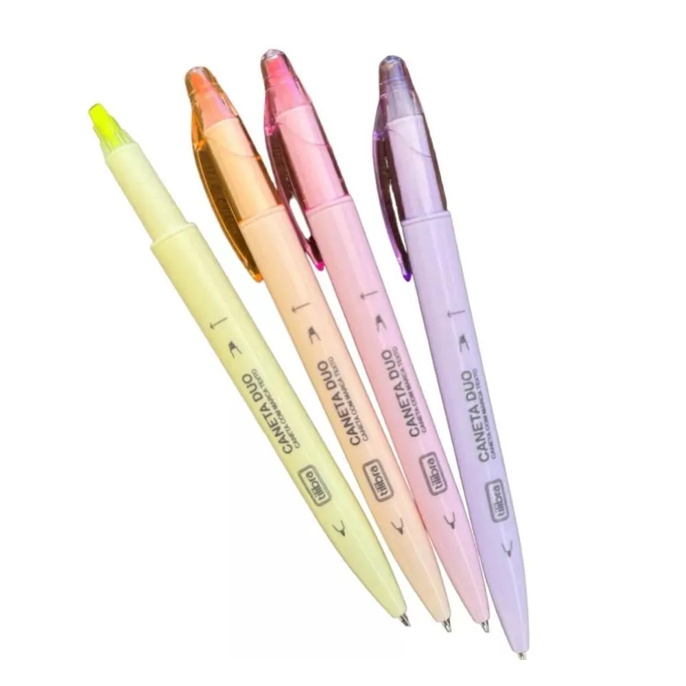 Caneta Esferográfica + Marca-Texto Tilibra - Imagem 2