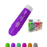 Conjunto Tinta Guache Bastão 6 Cores Tons Metálicos KAZ