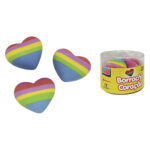 Mini Borracha Fantasia Coração Listrado KAZ