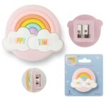 Apontador 2 Furos Arco-Íris Fofy