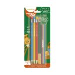 Blister Lapiseira De Cor 2.6 c/ 3 Lapiseiras + 12 Grafites Coloridos + Apontador LeoeLeo Leonora