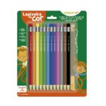 Blister Lapiseira De Cor/Grafite Colorido 2.6 c/ 12 Cores + Apontador LeoeLeo Leonora
