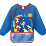 Avental Infantil C/ Bolso E Manga Comprida Sonic - LeoeLeo Leonora