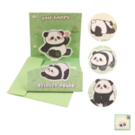 Cartão Felicitações 3D Panda - Uniso