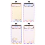 Mini Prancheta Com Bloco De Notas Urso Xadrez 80x138mm - Uniso