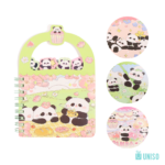 Mini Caderneta Panda c/ Alça - Uniso